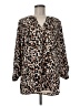 Sunny Leigh Animal Print Brown Kimono Size M - photo 1