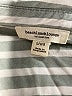 BeachLunchLounge Stripes Silver Long Sleeve Button-Down Shirt Size L - photo 7