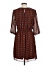 En Focus Studio 100% Polyester Print Brown Casual Dress Size 12 - photo 2