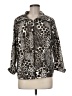 Kim Rogers Animal Print Silver Jacket Size M - photo 1