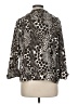 Kim Rogers Animal Print Silver Jacket Size M - photo 2