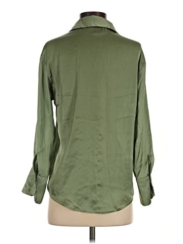Zara 3/4 Sleeve Button-Down Shirt (view 2)