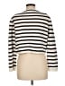 J.Crew 100% Cotton Stripes Ivory Cardigan Size M - photo 2