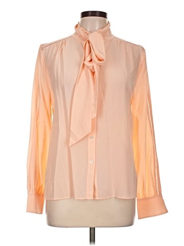 Carlisle Long Sleeve Silk Top (view 1)