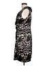Connected Apparel Animal Print Black Cocktail Dress Size 10 - photo 5