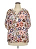 Vivilli Orange Short Sleeve Blouse Size XXL - photo 1