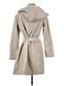 Zara 100% Polyester Solid Gray Coat Size S - photo 2