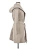 Zara 100% Polyester Solid Gray Coat Size S - photo 4
