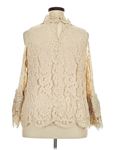 Roaman's 3/4 Sleeve Blouse (view 2)
