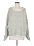 Pol Metallic Silver Pullover Sweater Size M - photo 1
