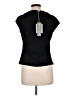 Worth 100% Silk Black Short Sleeve Top Size 8 - photo 2