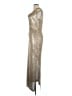 Connected Apparel Metallic Silver Cocktail Dress Size 10 - photo 5