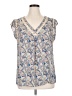 DR2 100% Polyester Blue Sleeveless Blouse Size XL - photo 1