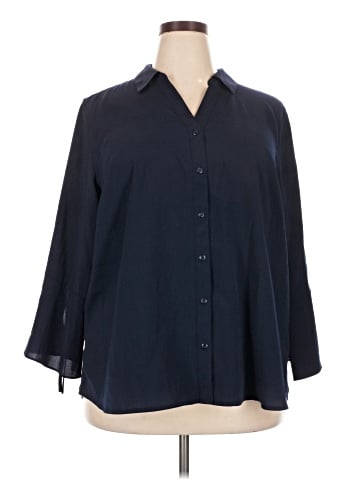 Roz & Ali 3/4 Sleeve Blouse (view 1)