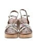 Naturalizer 100% Leather Tropical Silver Sandals Size 7 1/2 - photo 2