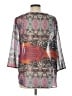 Valerie Stevens 100% Polyester Silver 3/4 Sleeve Blouse Size L - photo 2