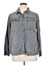 Express 100% Lyocell Gray Long Sleeve Button-Down Shirt Size XL - photo 1