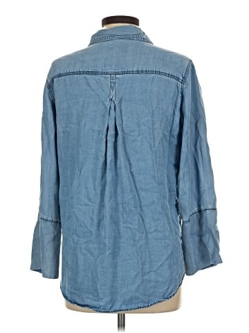 Velvet Heart 3/4 Sleeve Button-Down Shirt (view 2)