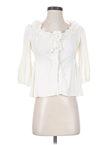 Knitted & Knotted 3/4 Sleeve Blouse (view 1)