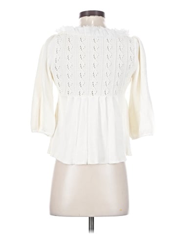 Knitted & Knotted 3/4 Sleeve Blouse (view 2)