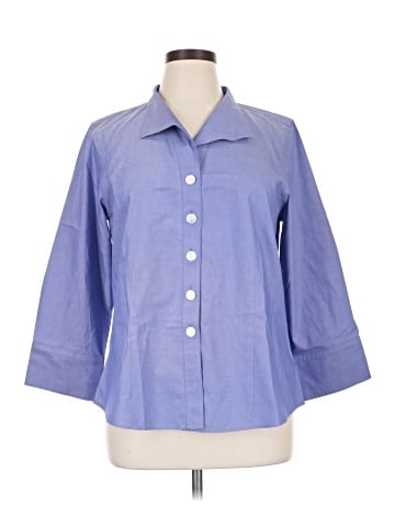 Coldwater Creek 3/4 Sleeve Button-Down Shirt (view 1)
