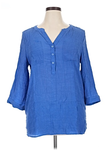 Christopher & Banks 3/4 Sleeve Blouse (view 1)