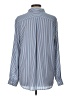 On 34th Stripes Blue Long Sleeve Blouse Size L - photo 2