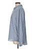 On 34th Stripes Blue Long Sleeve Blouse Size L - photo 5