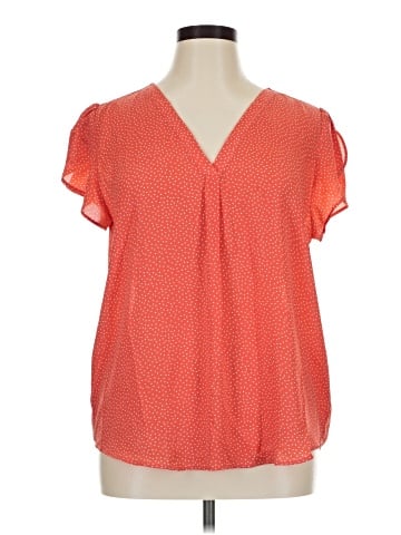 Ann Taylor LOFT Outlet Short Sleeve Blouse (view 1)