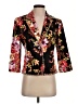 Grace Elements Floral Black Blazer Size 4 - photo 1