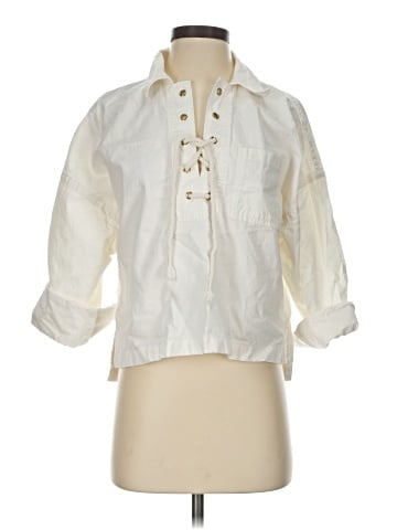 J.Crew 3/4 Sleeve Button-Down Shirt (view 1)