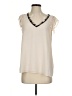 Rose + Olive 100% Polyester Ivory Sleeveless Blouse Size S - photo 1