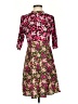 ASOS 100% Polyester Floral Pink Cocktail Dress Size 4 - photo 1