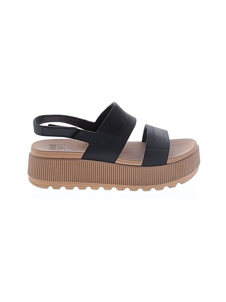 Pre-owned Reef Sandals In Black