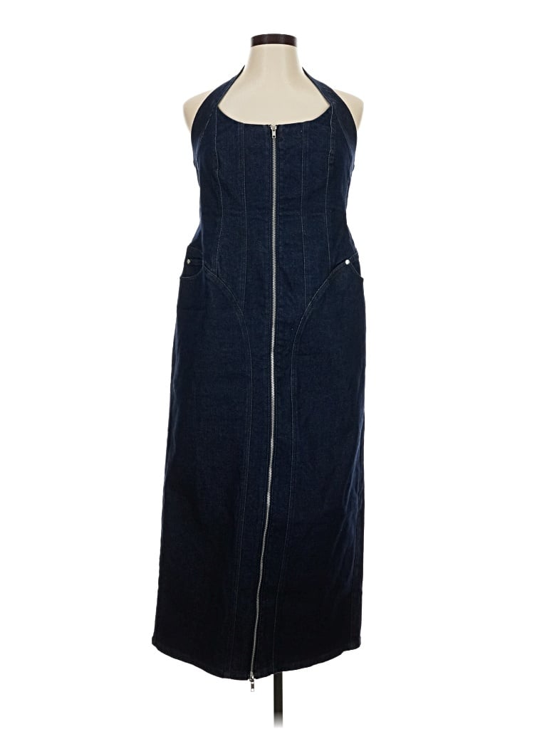 Pre-owned Eloquii Casual Dress In Blue