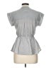 Monteau Gray Short Sleeve Blouse Size L - photo 2