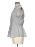 Monteau Gray Short Sleeve Blouse Size L - photo 5