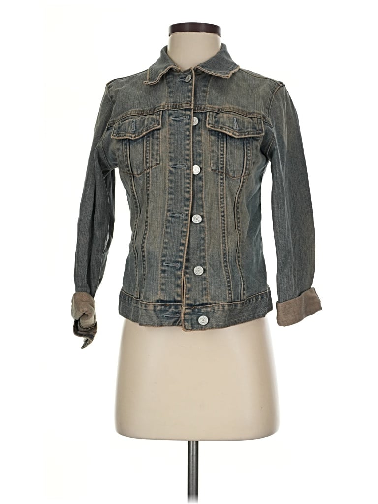 Pre-owned Gap Outlet Denim Jacket In Teal