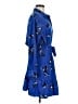 Nine West 100% Polyester Blue Casual Dress Size M - photo 4