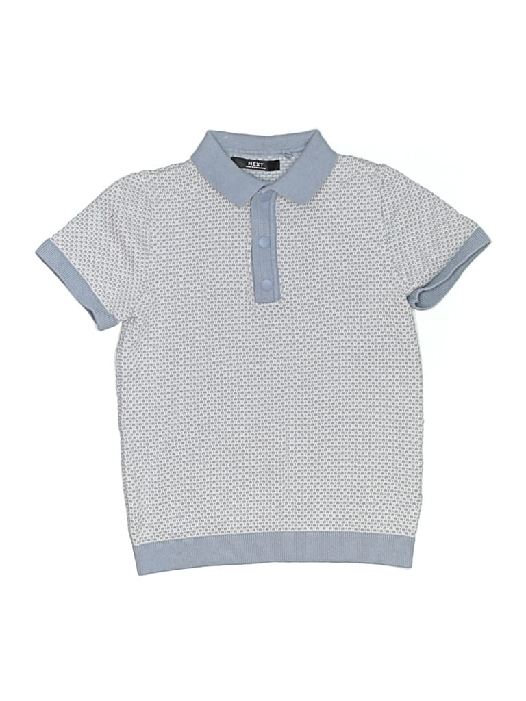Pre-owned Next Kids' Short Sleeve Polo Shirt In Blue