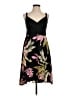 CAbi 100% Polyester Tropical Black Cocktail Dress Size S - photo 1