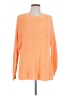 Soft Surroundings 100% Cotton Solid Orange Pullover Sweater Size L - photo 1