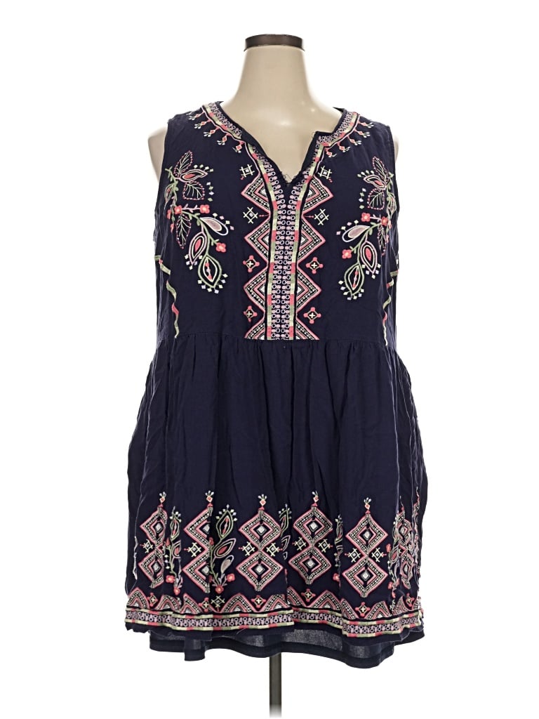 Pre-owned Savanna Jane Casual Dress In Blue