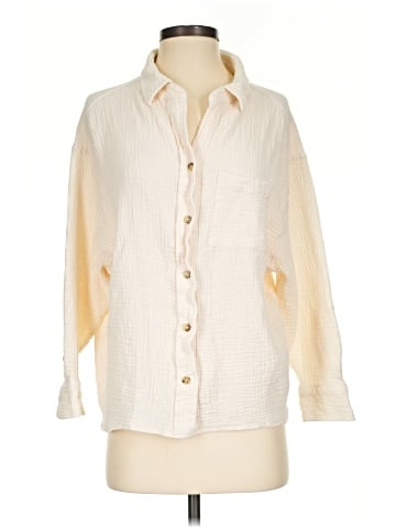 Robert Louis 3/4 Sleeve Button-Down Shirt (view 1)