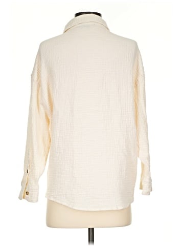 Robert Louis 3/4 Sleeve Button-Down Shirt (view 2)