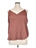 Express 100% Polyester Brown Sleeveless Top Size XL - photo 2
