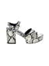 Amazon Essentials Print Silver Sandals Size 6 - photo 1