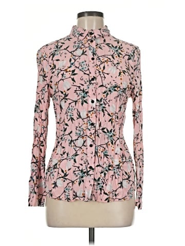 Topshop Long Sleeve Blouse (view 1)