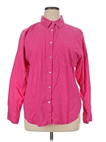 Ann Taylor LOFT Outlet Long Sleeve Button-Down Shirt (view 1)