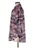Dynamite 100% Polyester Print Purple Long Sleeve Blouse Size M - photo 5
